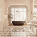 Zurich Nero Marquina Marble Bathtub Overview