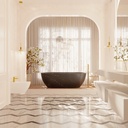 Zurich Nero Marquina Marble Bathtub Overview