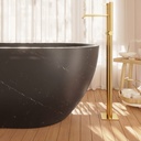 Zurich Nero Marquina Marble Bathtub. Detail