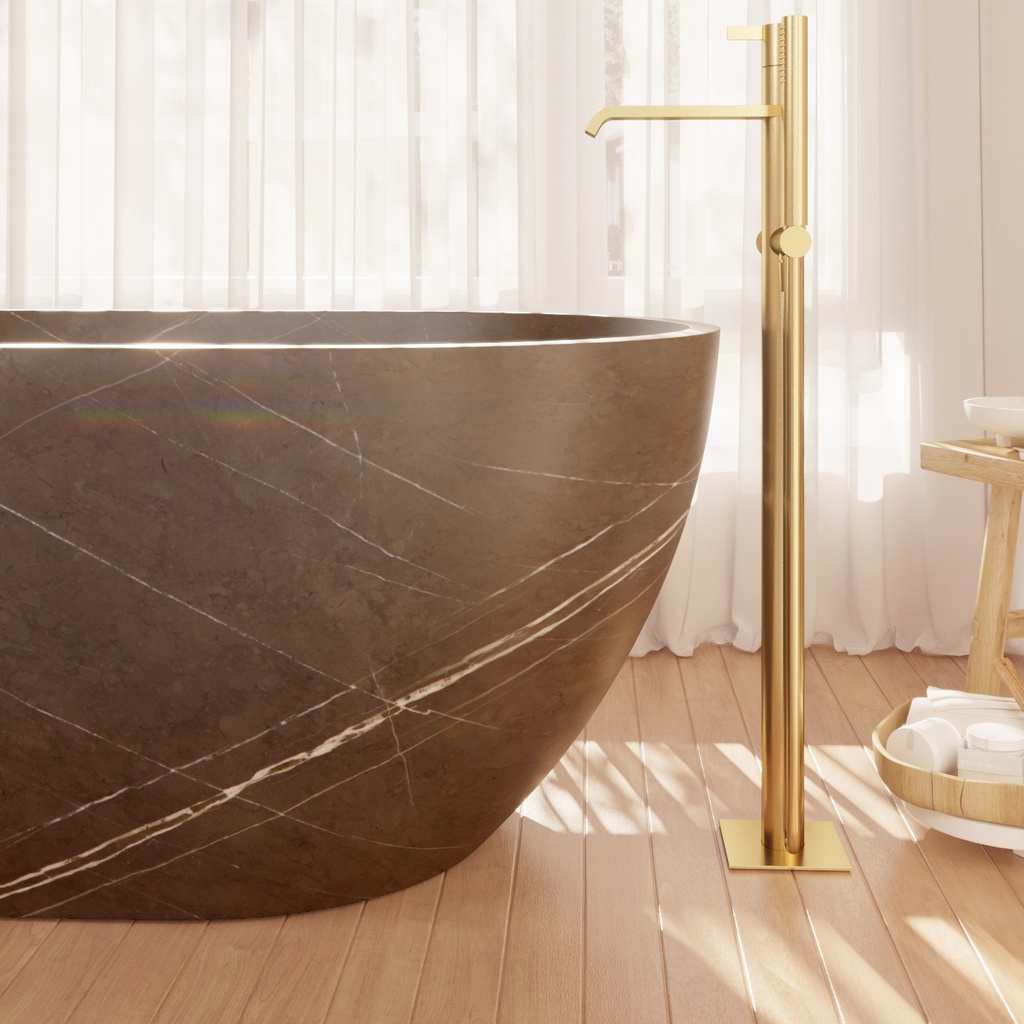 Zurich Pietra Grey Marble Bathtub Detail