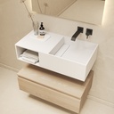 Jacobs Wall-mounted Washbasin 80 White Right Side