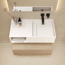 Jacobs Wall-mounted Washbasin 80 White Right Top