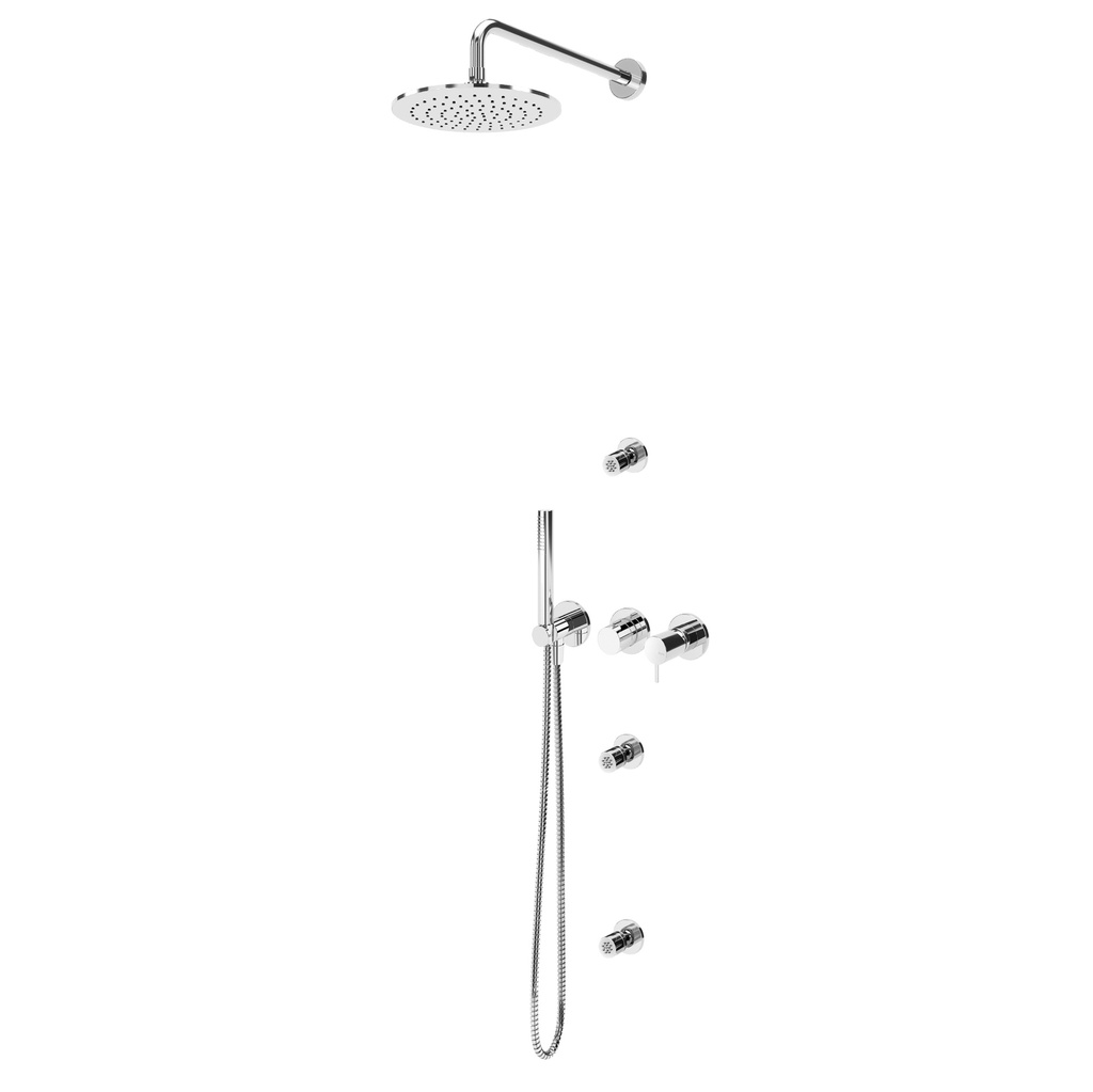 Leaf Concealed Shower Kit 25cm M2 - 1673635 Bruma