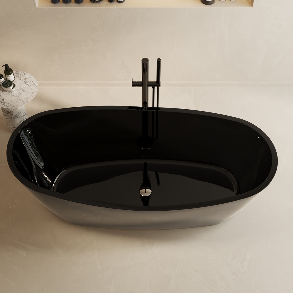 Andorra Smoky Translucent Freestanding Bathtub Top