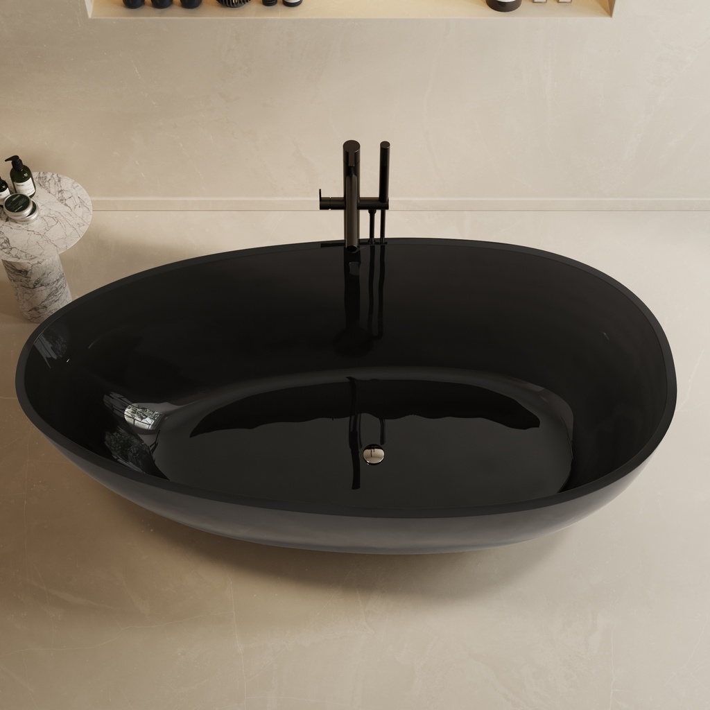 Toulouse Smoky Translucent Freestanding Bathtub Top