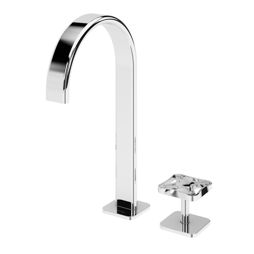 Navy Deck-Mounted Washbasin Mixer - 1908801 Bruma