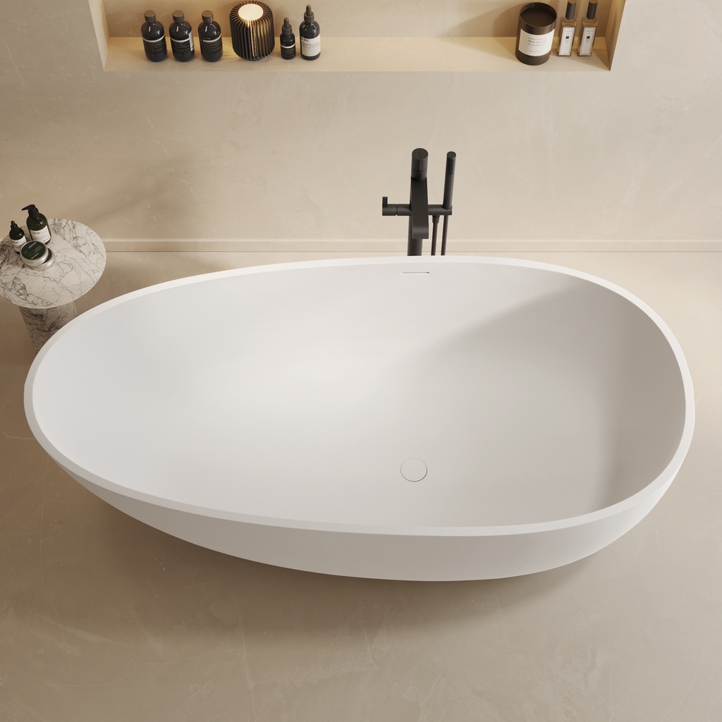 Toulouse Large Freestanding Bathtub 180 White Top