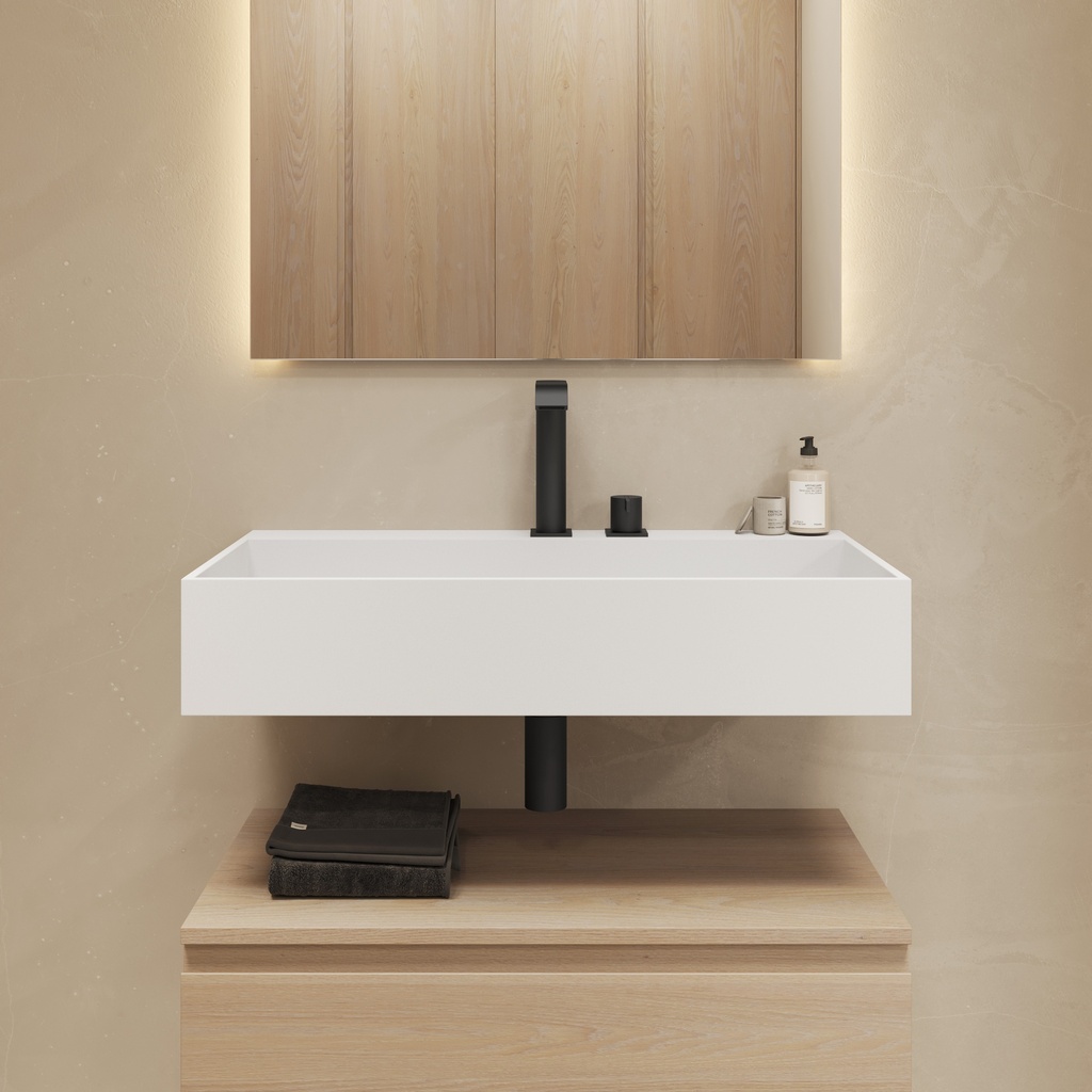 Lavatera Neo Wall-Mounted Washbasin 80 Front