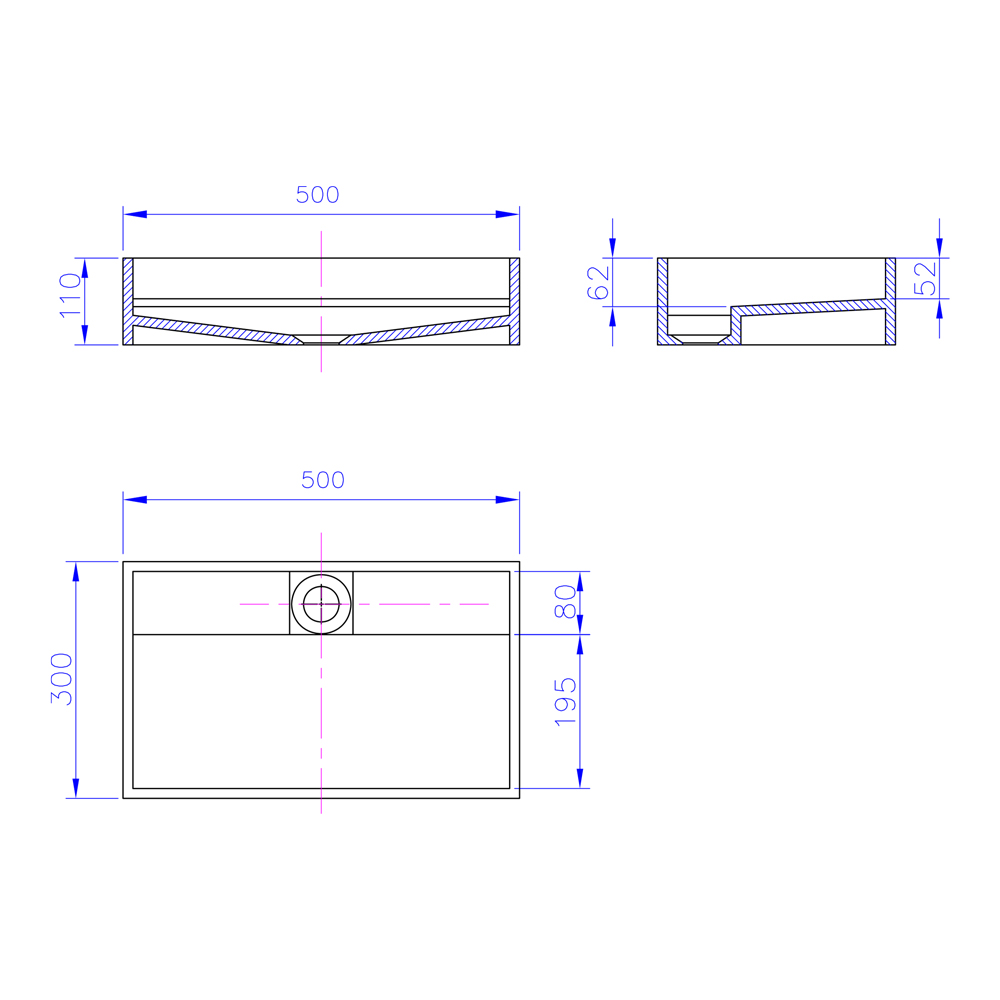 Biham Corian® Countertop Washbasin TD