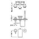 Deck-Mounted Bathtub Tap - 162161 Tres TD