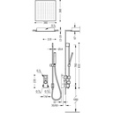 Concealed Thermostatic Single Lever Shower Tap - 20625203 Tres TD