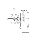 Thermostatic Concealed Shower/Bathtub Tap - 20719201 Tres TD