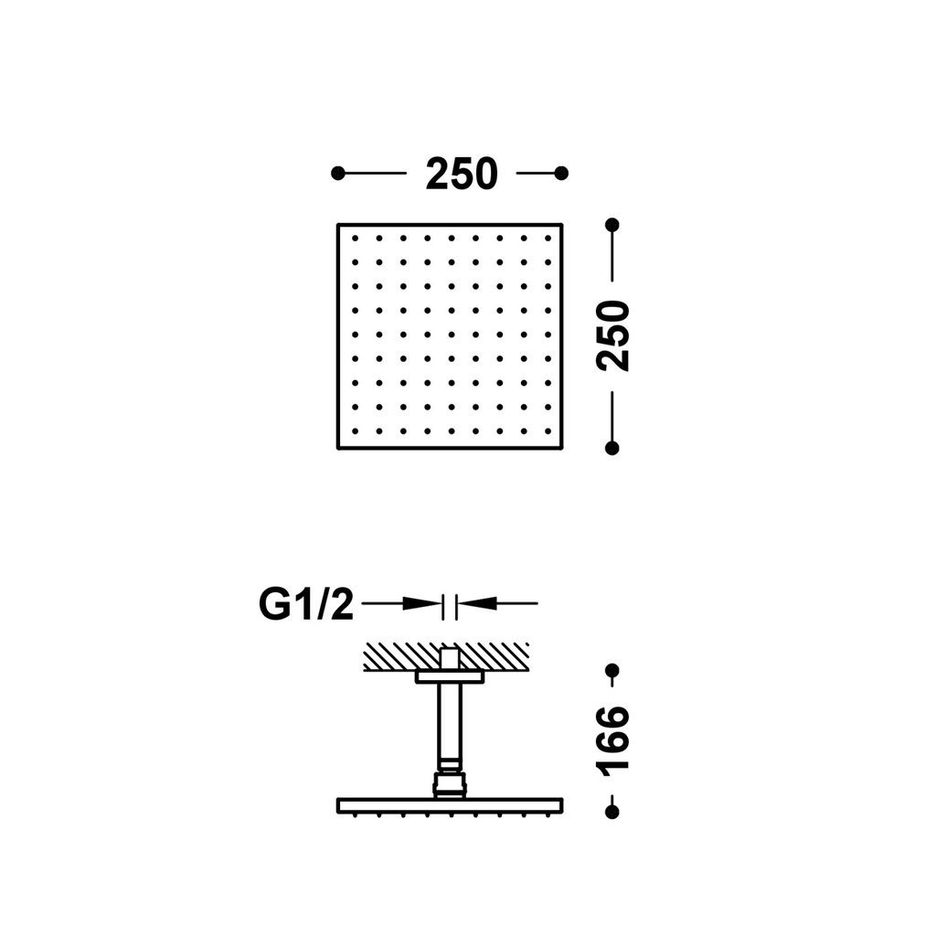 Wall-Mounted Shower Tap - 03412102 Tres TD