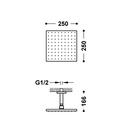 Wall-Mounted Shower Tap - 03412102 Tres TD