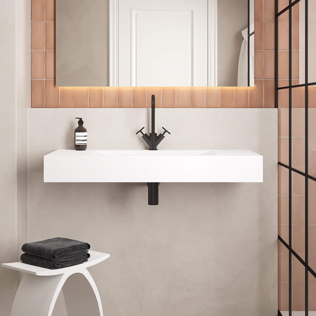 Anemone Wall-Mounted Washbasin 100 Front