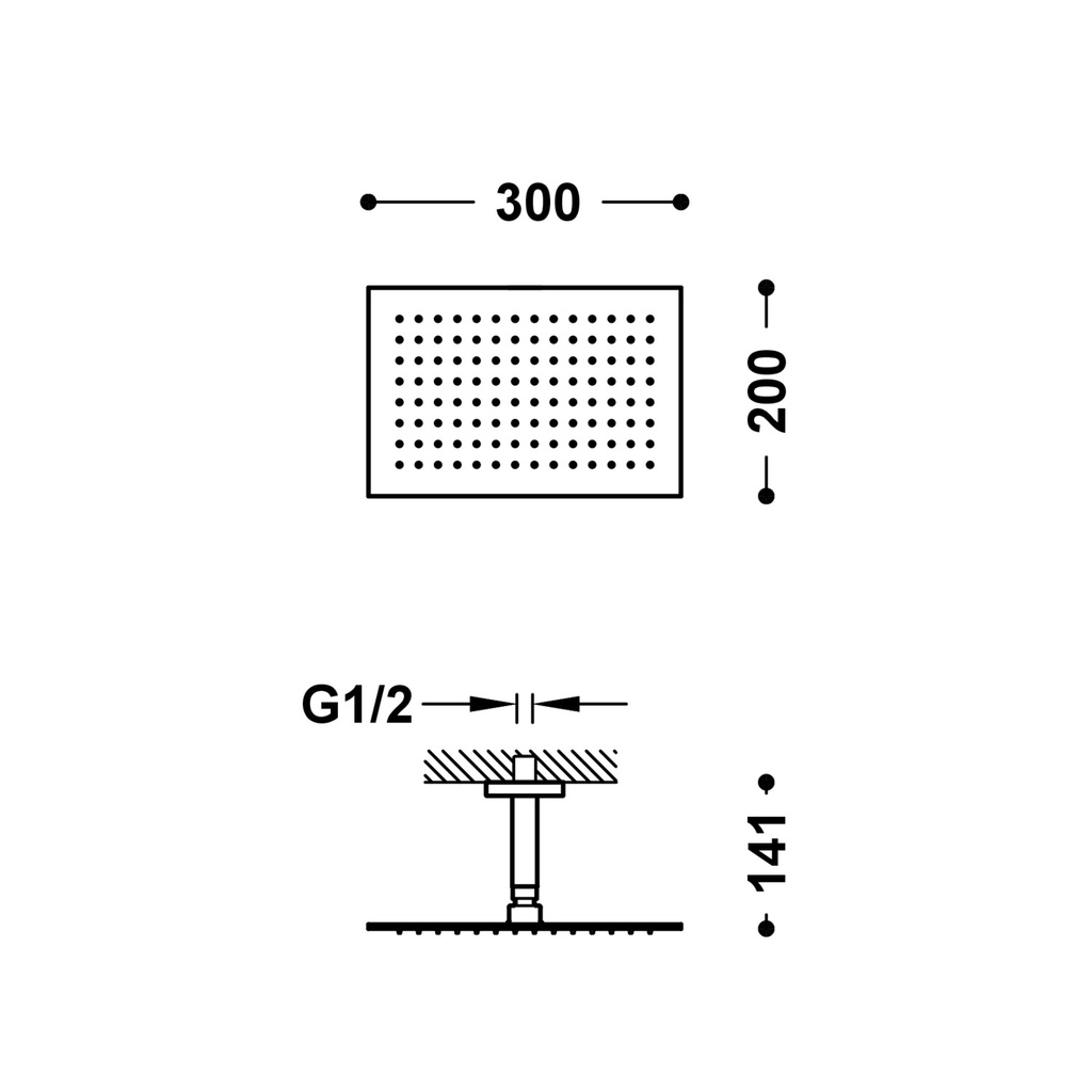 Wall-Mounted Shower Tap - 03443202 Tres TD