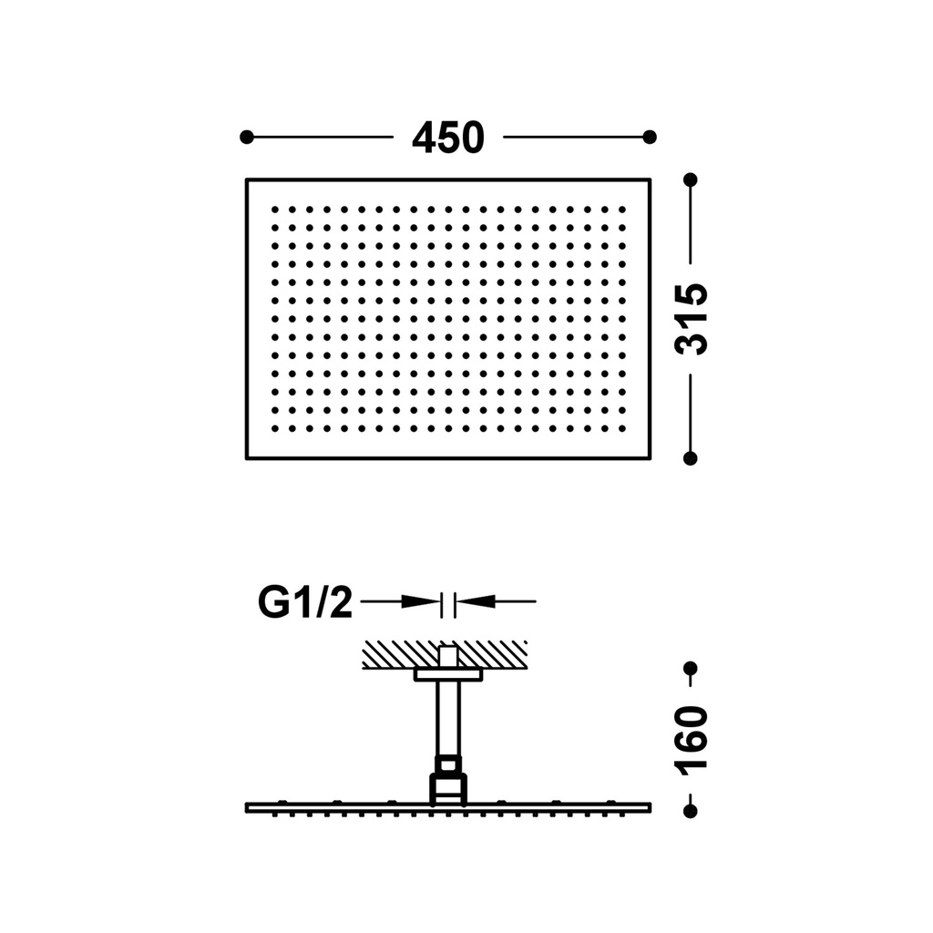 Wall-Mounted Shower Tap - 03443203 Tres TD