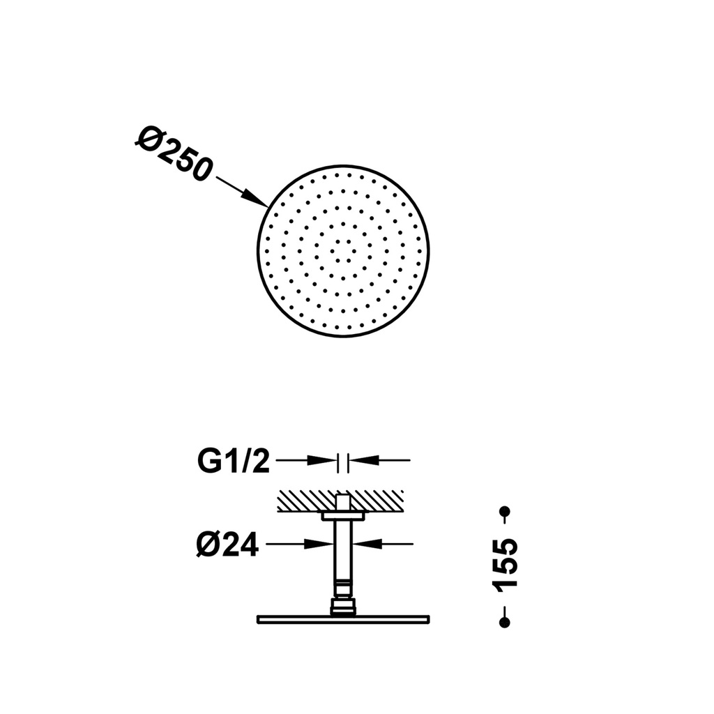 Wall-Mounted Shower Tap - 134221 Tres TD