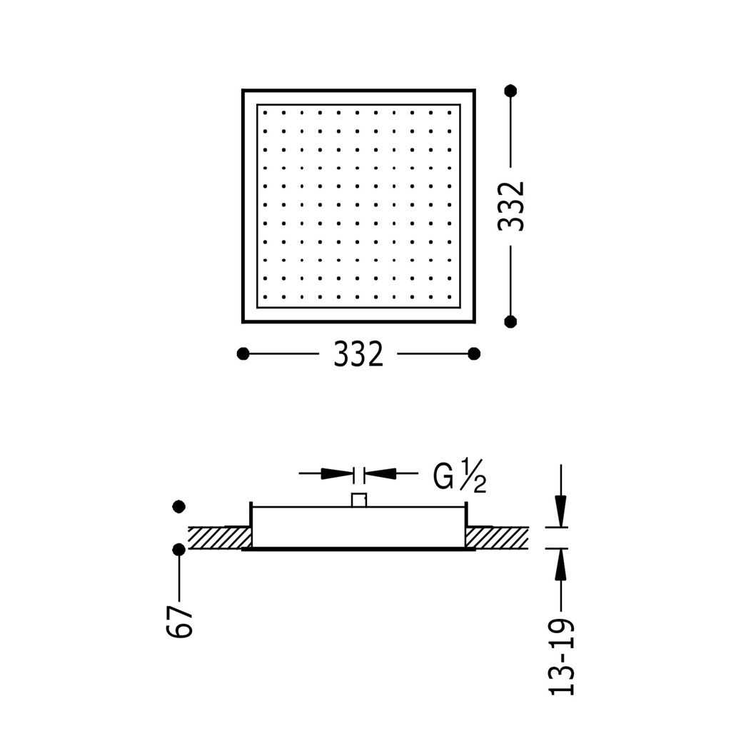 Wall-Mounted Shower Tap - 134714 Tres TD