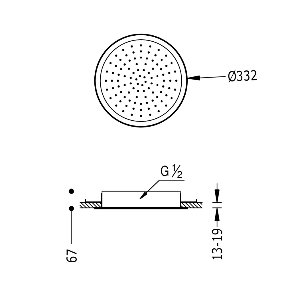 Wall-Mounted Shower Tap - 134715 Tres TD