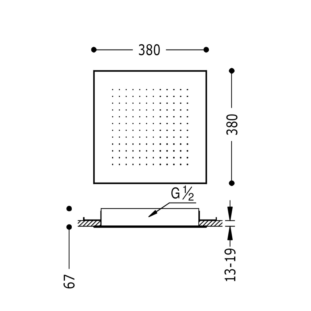 Wall-Mounted Shower Tap - 134944 Tres TD