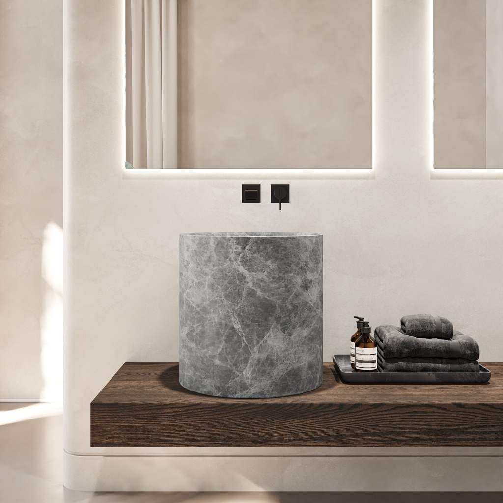 Pandora Countertop Marble Washbasin Front