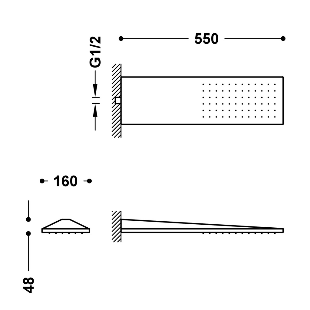 Wall-Mounted Shower Tap - 29990303 Tres TD