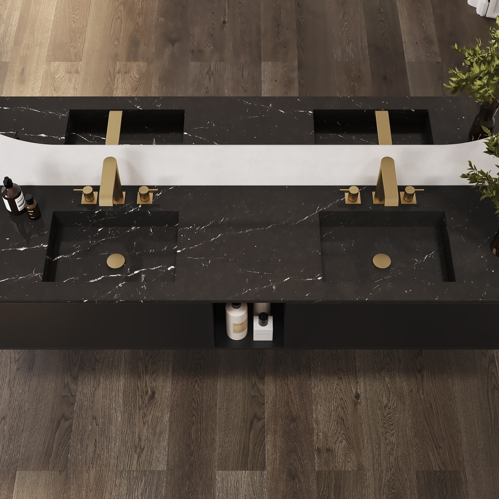 Andromeda Marble Double Vanity Top Marquina Top