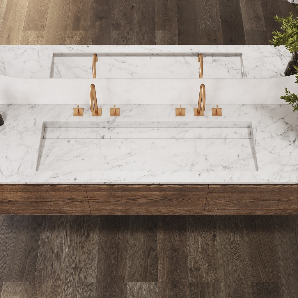 Cassiopeia Plus Marble Vanity Top Carrara Top