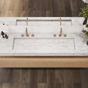 Gliese Plus Slim Marble Wall-Hung Washbasin Carrara Top