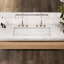 Gliese Plus Slim Marble Wall-Hung Washbasin Carrara Top