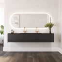 Hatysa Plus Marble Vanity Top Marquina Front