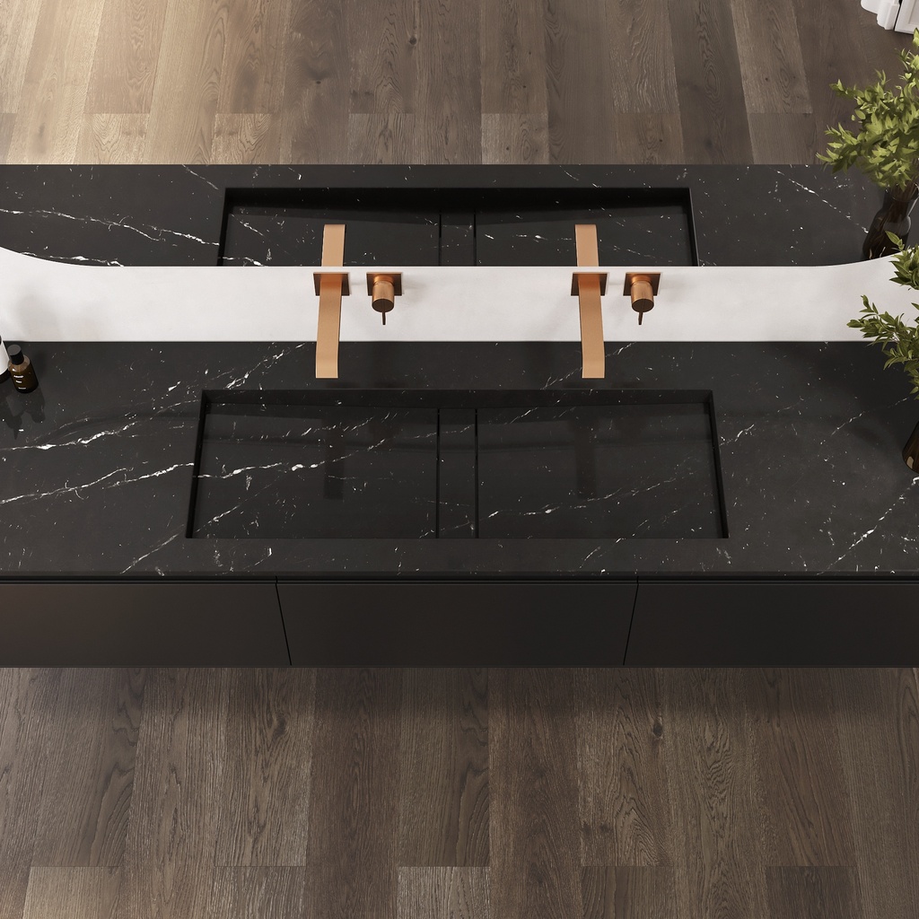 Hatysa Plus Marble Vanity Top Marquina Top