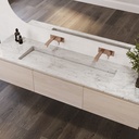 Sagitta Plus Marble Vanity Top Carrara Side