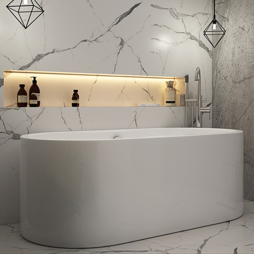 Aberdeen Freestanding Bathtub Closeup