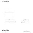 Cassiopeia Deep Marble Double Wall-Hung Washbasin | Luxe Size TD