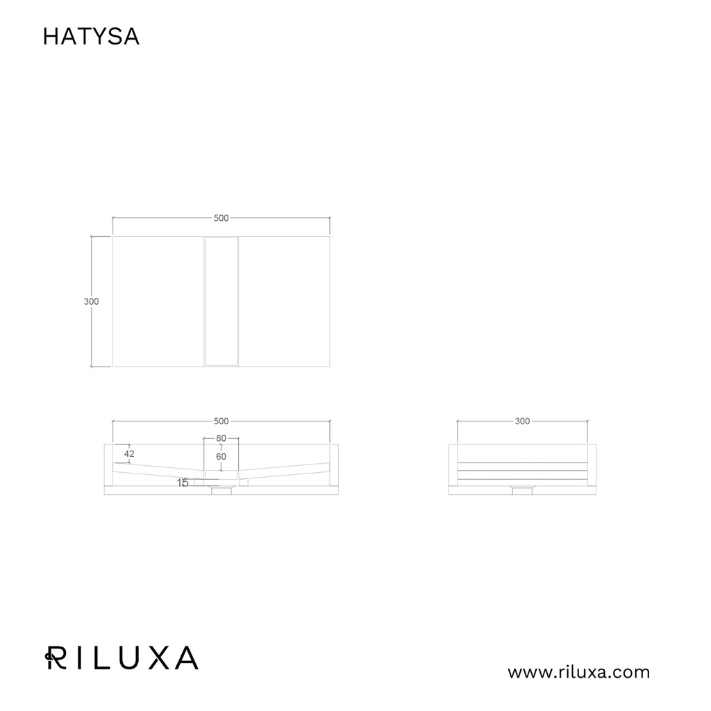 Hatysa Deep Marble Double Wall-Hung Washbasin | Luxe Size TD