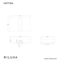 Hatysa Deep Marble Double Wall-Hung Washbasin | Luxe Size TD