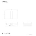 Hatysa Marble Double Vanity Top | Luxe Size TD