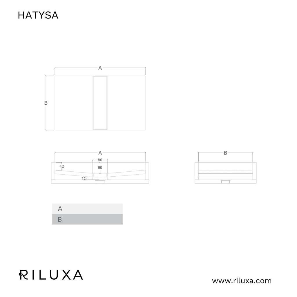 Hatysa Marble Vanity Top | Comfort Size TD