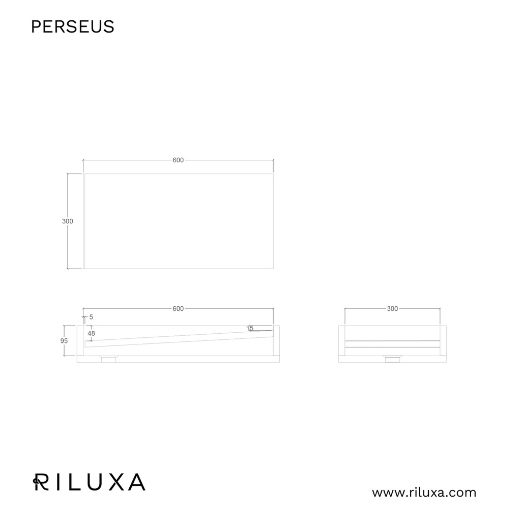 Perseus Deep Marble Double Wall-Hung Washbasin | Luxe Size TD