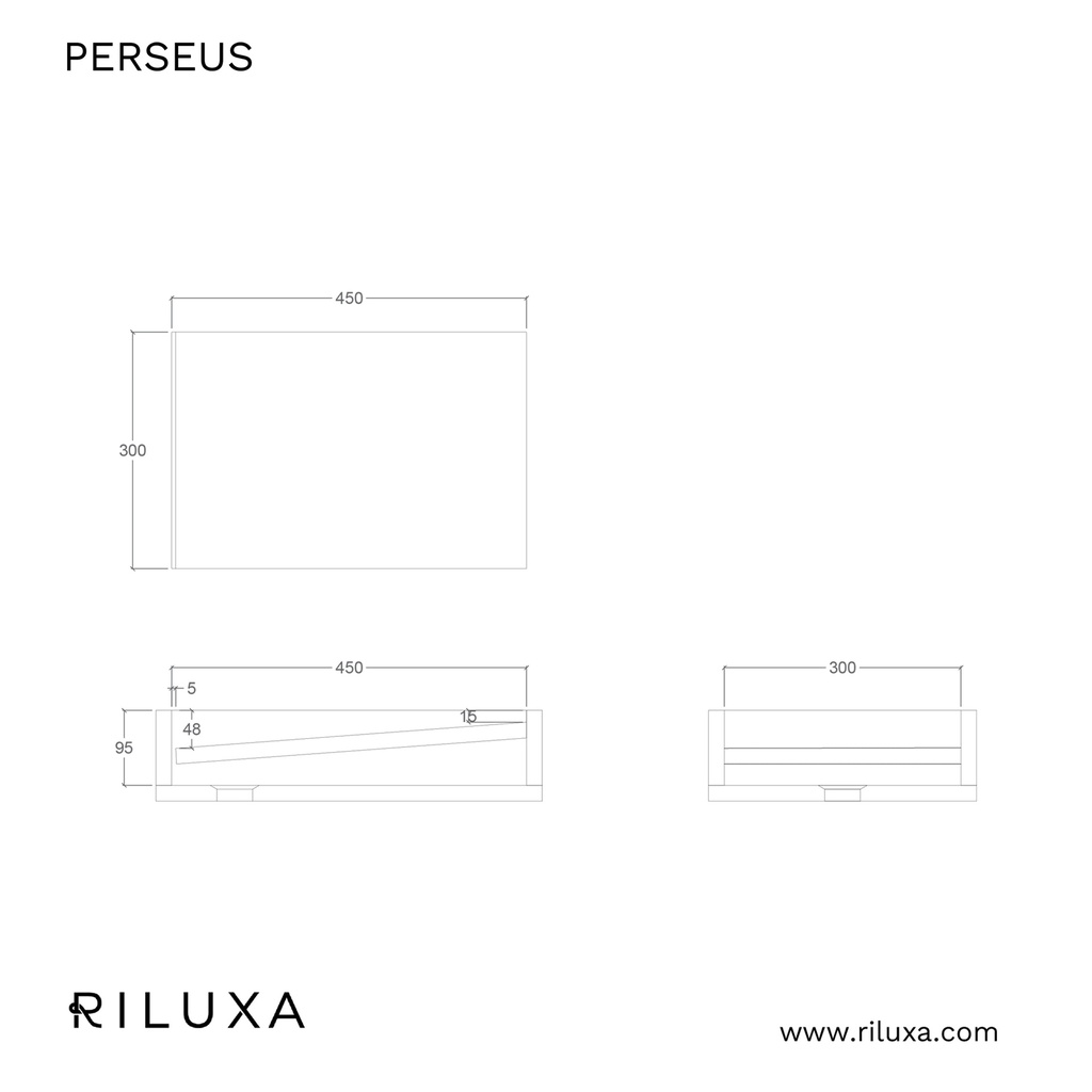 Perseus Deep Marble Wall-Hung Washbasin | Comfort Size TD