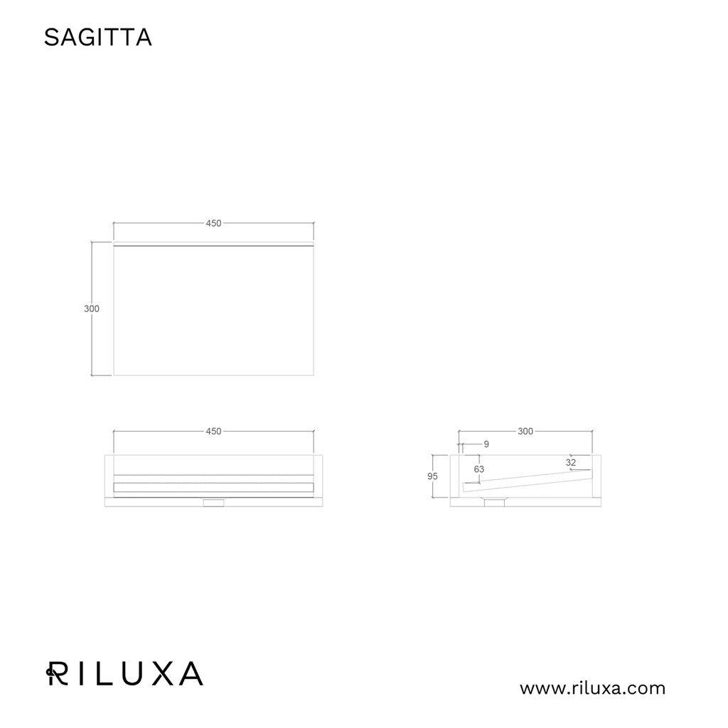 Sagitta Slim Marble Double Wall-Hung Washbasin | Luxe Size TD