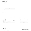 Perseus Slim Travertine Single Wall-Hung Washbasin TD