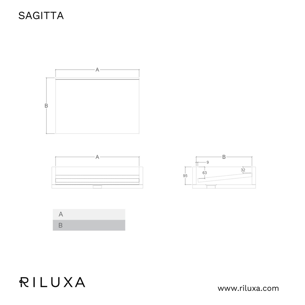 Sagitta Slim Travertine Single Wall-Hung Washbasin TD