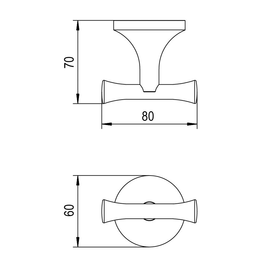 Aludra Robe Hook - 1790006 - Bruma TD