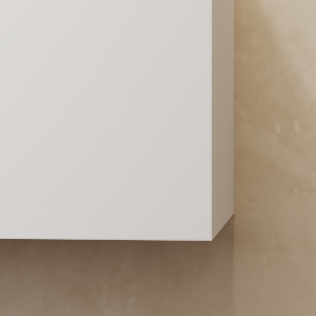 Gaia Classic Freestanding Vanity Unit with Corian® Basin | 2 Stacked Drawers RAL 9016