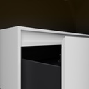 Gaia Corian® Edge Freestanding Bathroom Cabinet | 2 Stacked Drawers 45