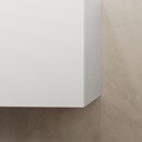 Gaia Corian® Freestanding Bathroom Cabinet | 2 Stacked Drawers Glacier White