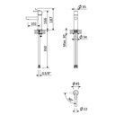 Leaf Deck Mounted Monobloc Basin Tap - 1670008CR - Bruma TD